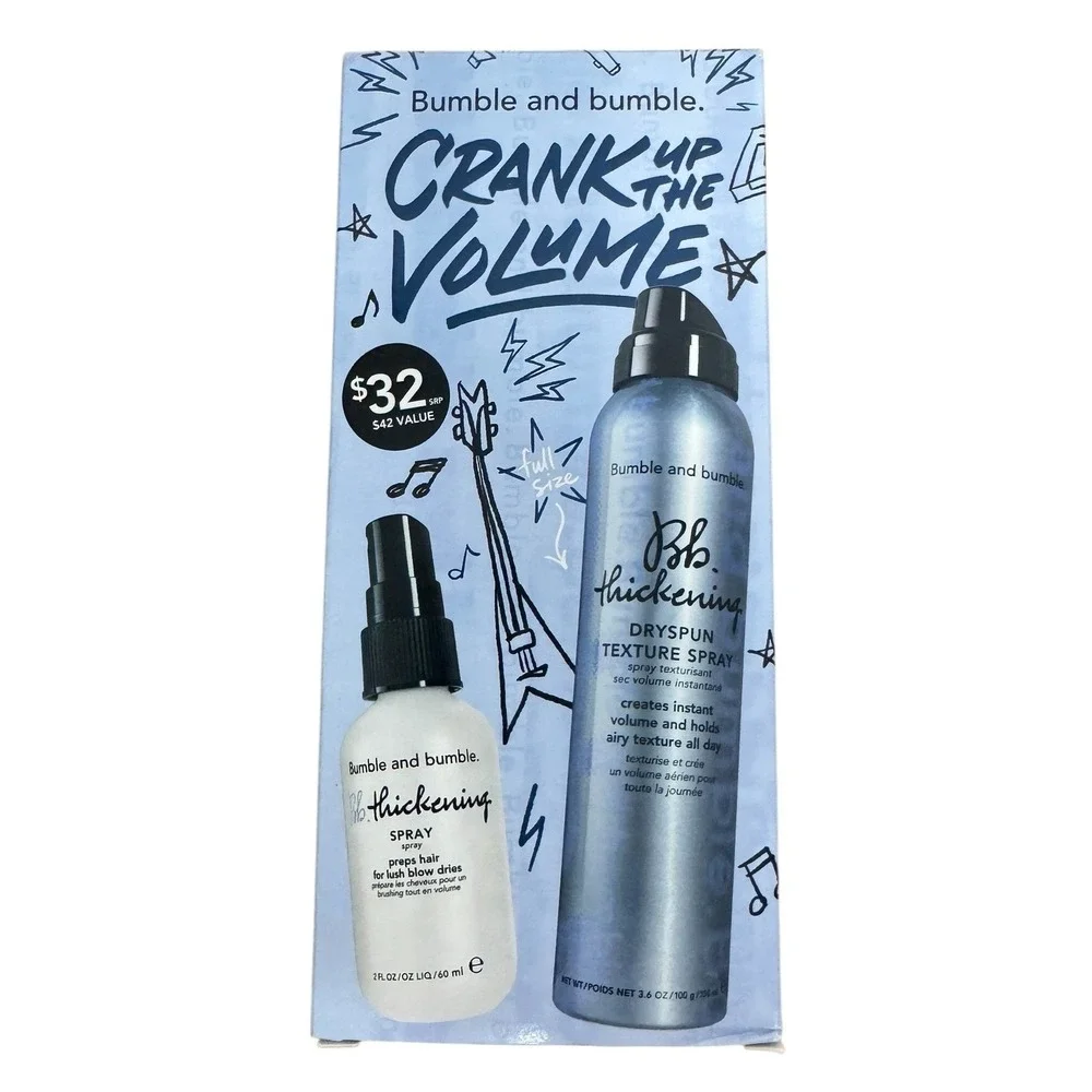 Bumble and bumble Crank Up The Volume‎ Thickening Spray and Dryspun Texture Set